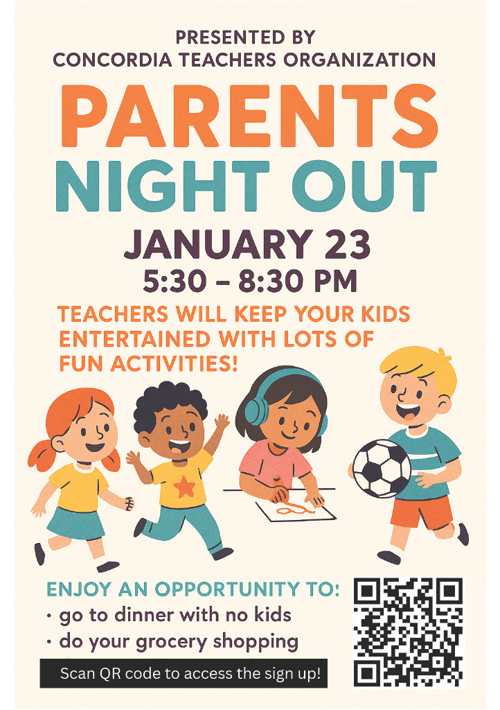 Parents night out flier