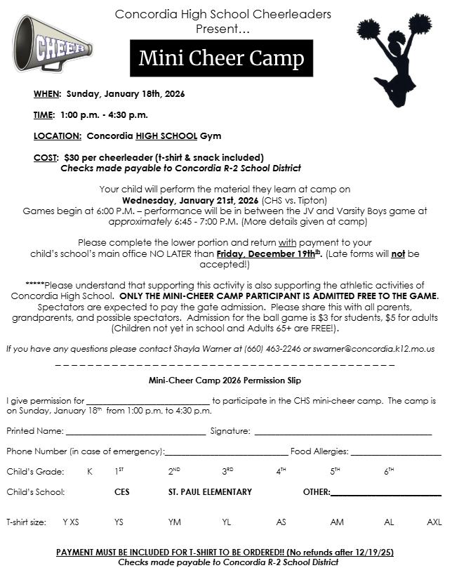Cheer Camp Registration